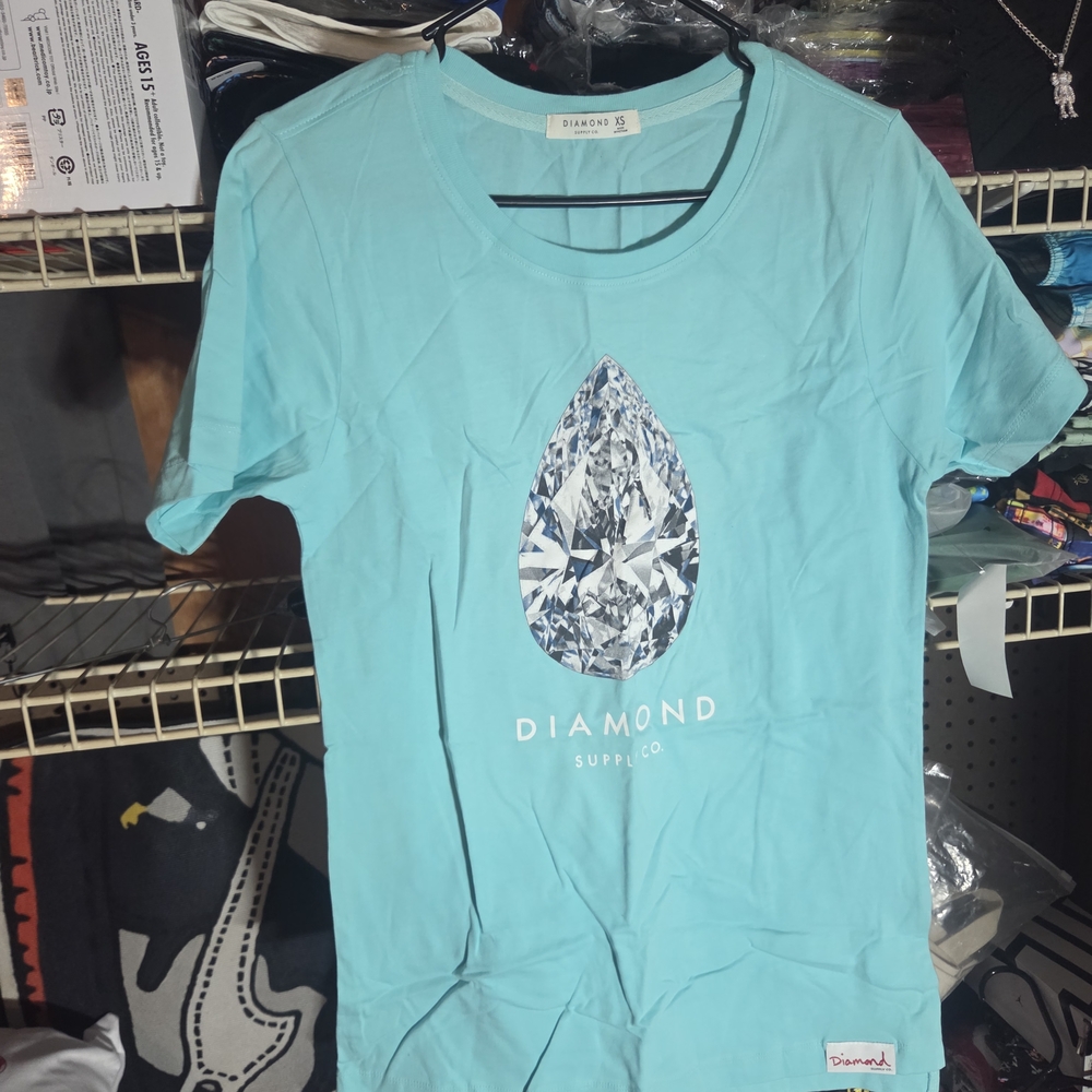 Diamond Supply Co. Aqua Teardrop Graphic Tee